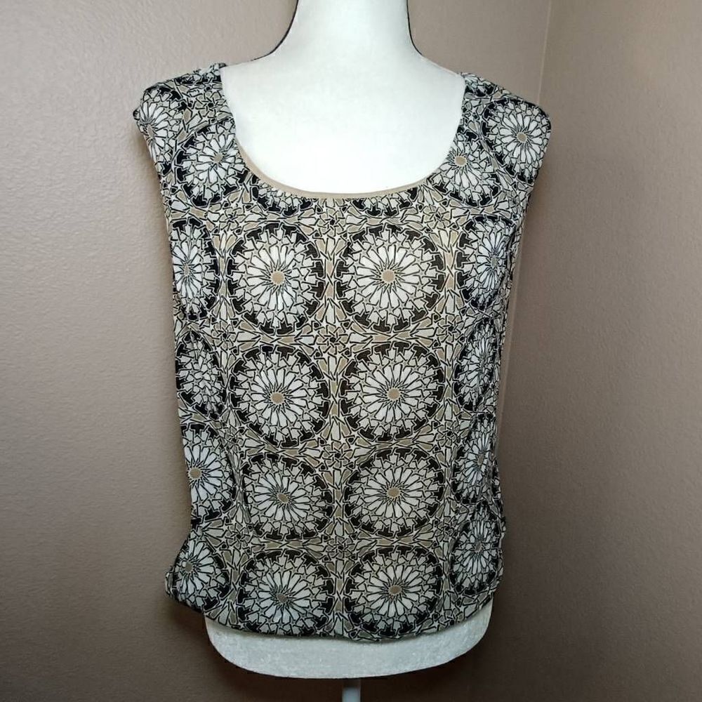 George abstract sunflower blouseSize L